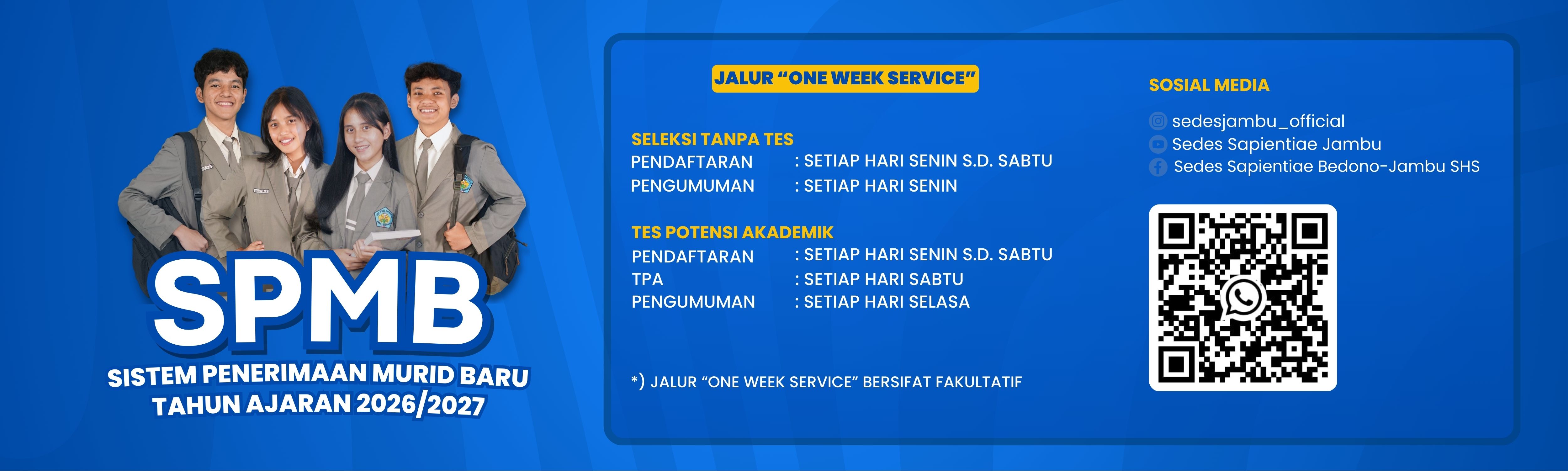 Info SPMB :: SMA Sedes Sapientiae Bedono