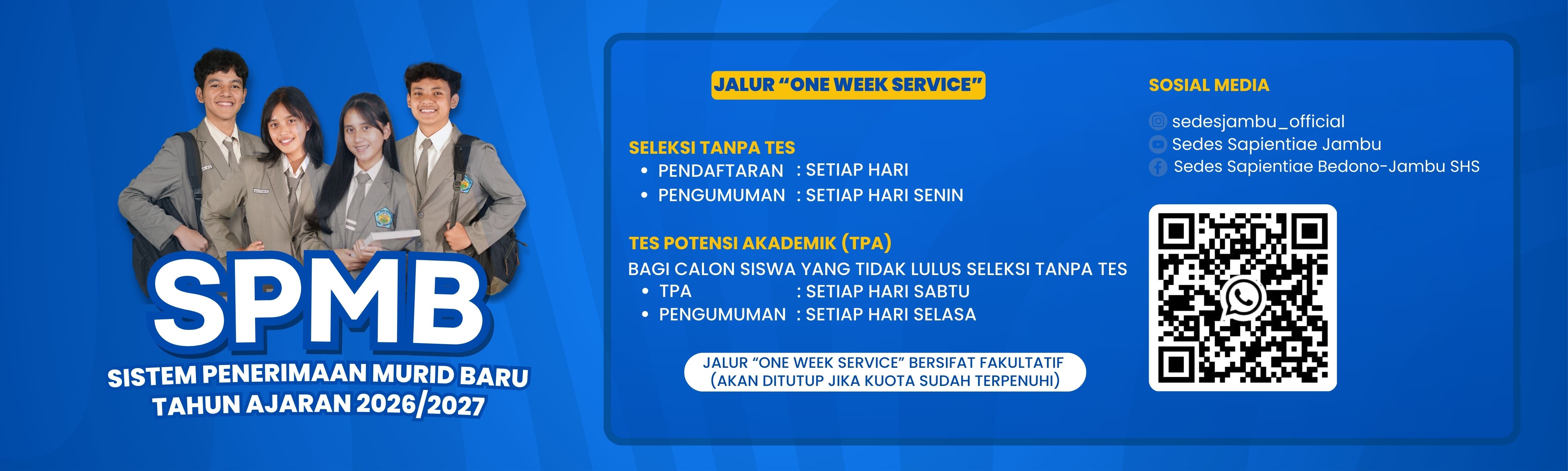 Info SPMB :: SMA Sedes Sapientiae Bedono