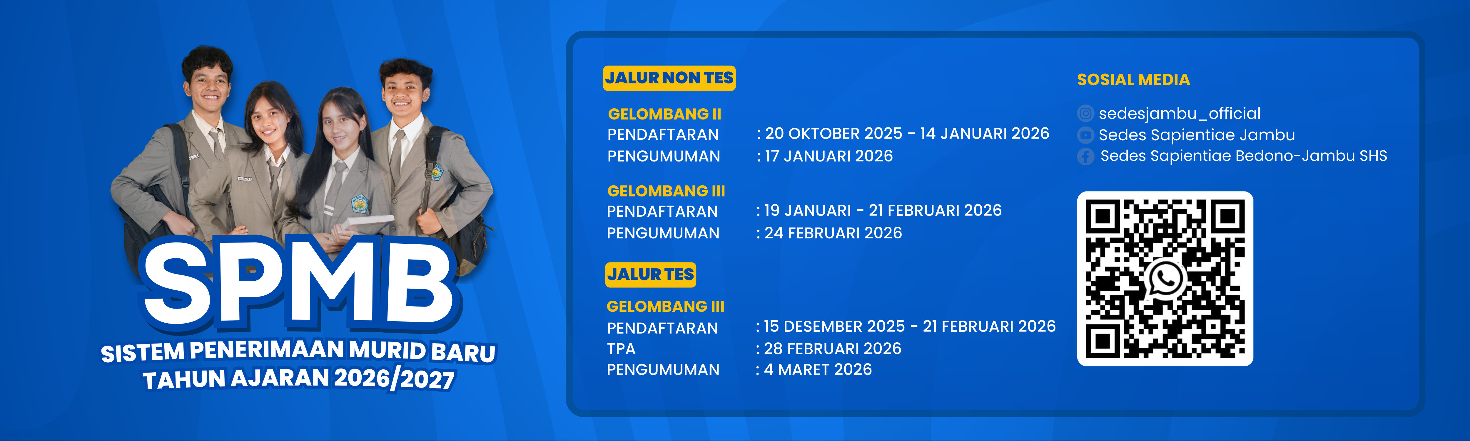 Info SPMB :: SMA Sedes Sapientiae Bedono