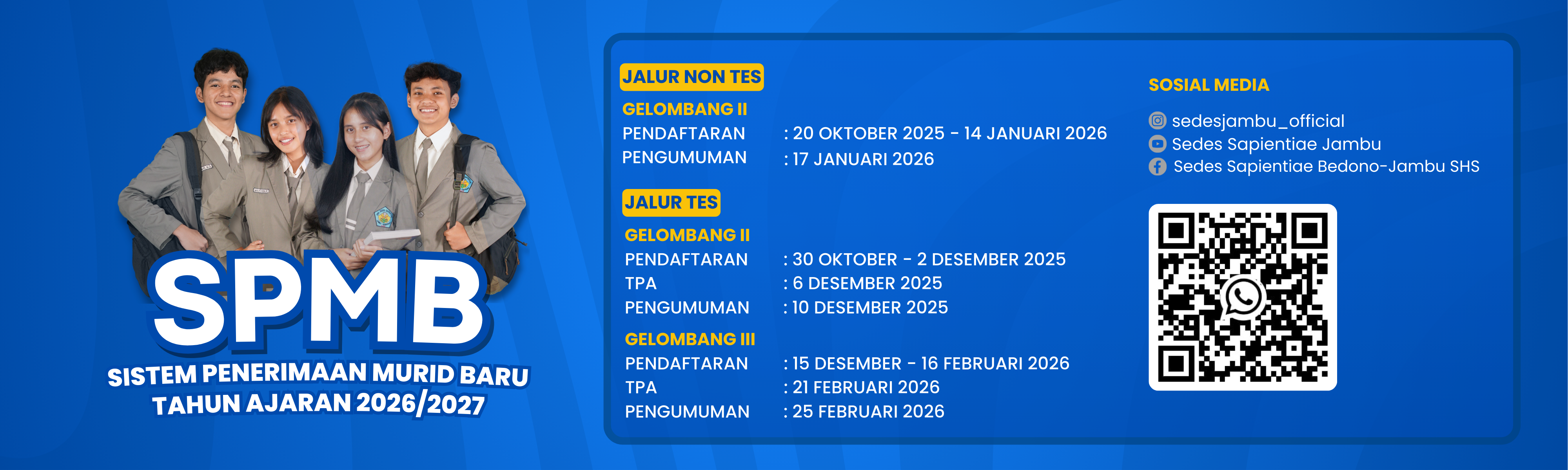 Info SPMB :: SMA Sedes Sapientiae Bedono